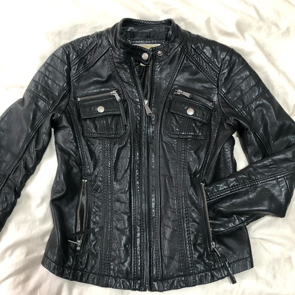 Michael Kors Leather Jacket - Picture 1 of 6
